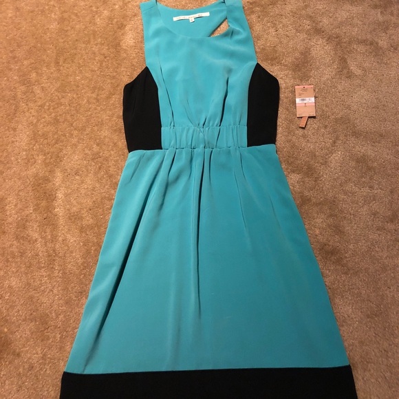 RACHEL Rachel Roy Dresses & Skirts - NWT Rachel Roy Teal & Black Dress Size 2.